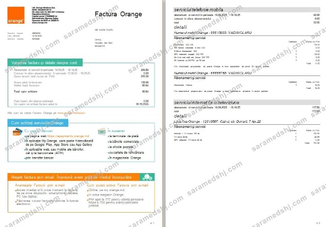 Moldova Orange utility bill version 2 scr